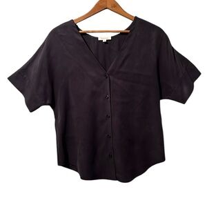 VETTA Capsule Classic The Girlfriend Shirt French Navy Women’s Size XS Oversized